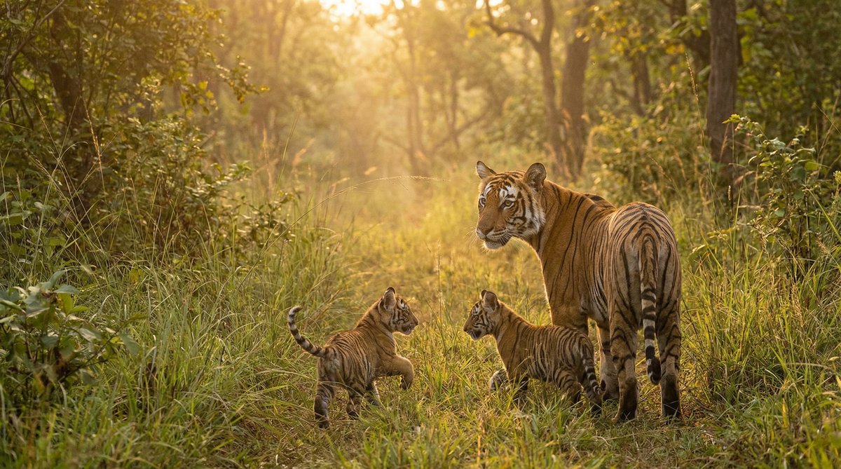 户外露出动物家庭视频